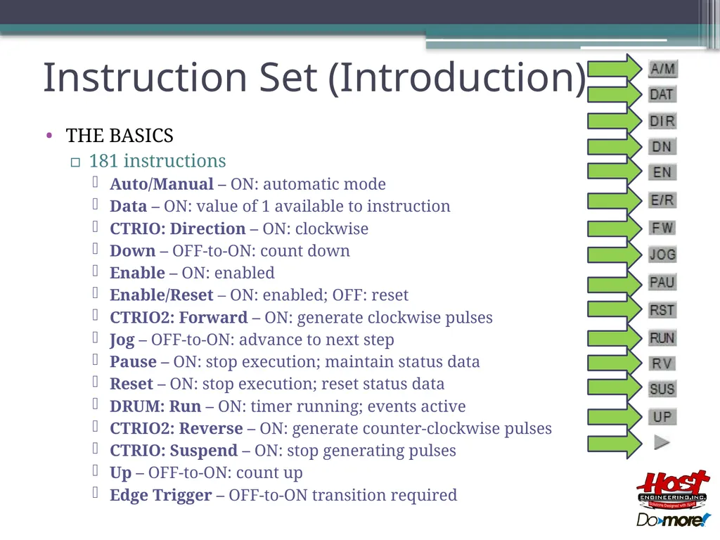 Do-more Technical Training Instruction Set - slide 4 of 19