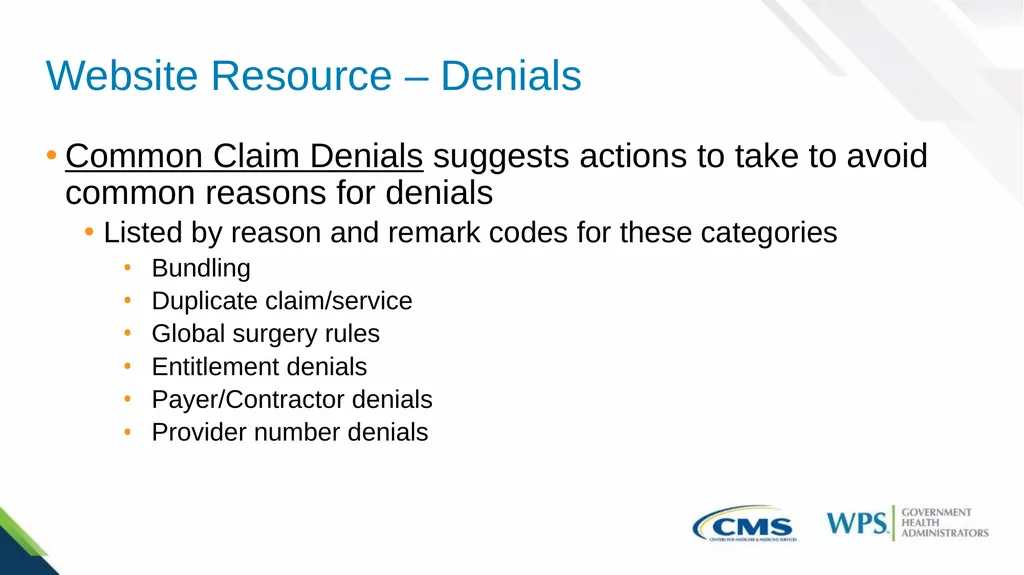 Part B Family Practice Common Rejections and - slide 33 of 41