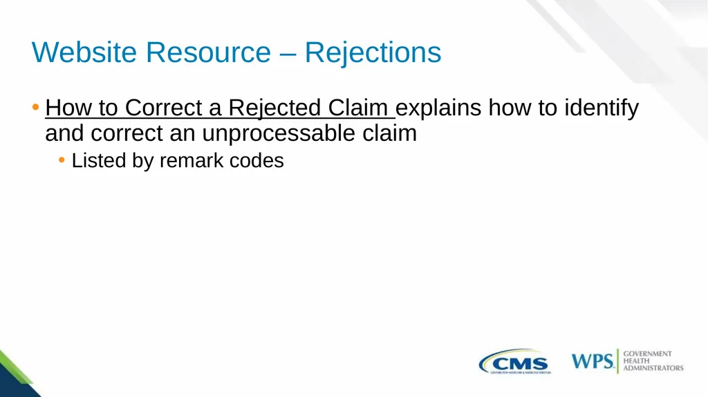 Part B Family Practice Common Rejections and - slide 32 of 41