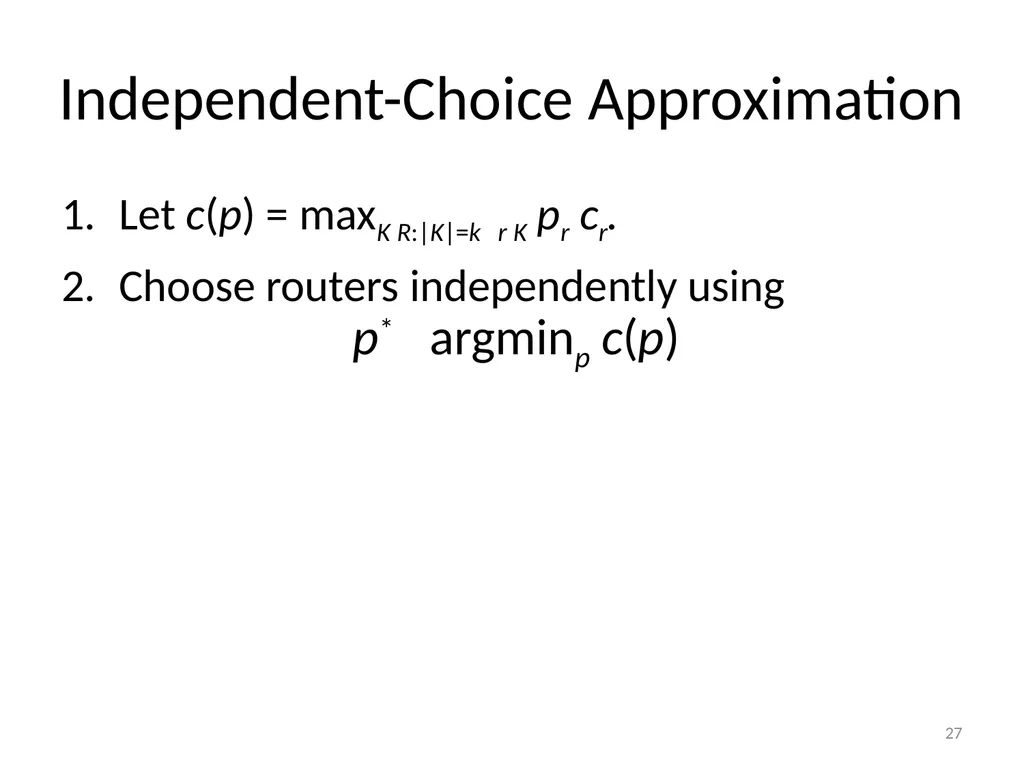 More Anonymous Onion Routing Through Trust Aaron - slide 27 of 49