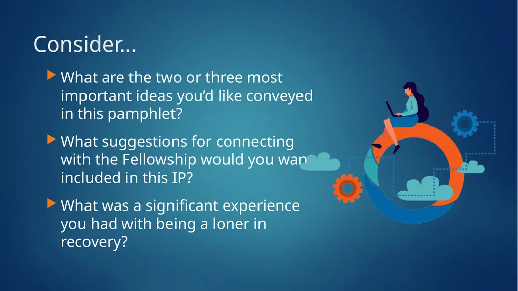 IP #21: The Loner—Staying Clean in Isolation Input - slide 3 of 23