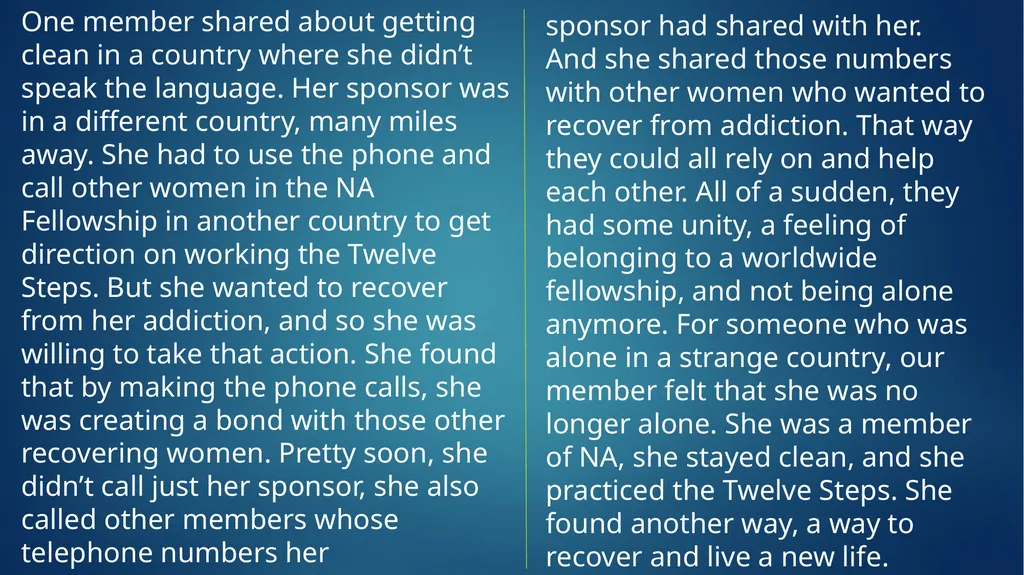 IP #21: The Loner—Staying Clean in Isolation Input - slide 12 of 23