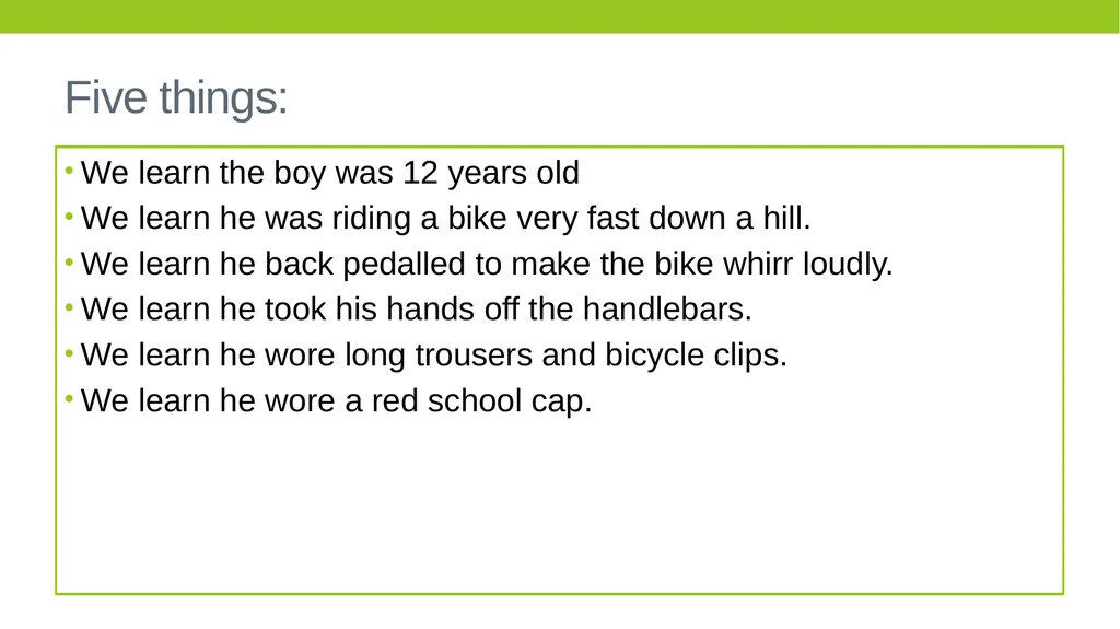 Boy Tales of Childhood by Roald Dahl LO: To - slide 5 of 9