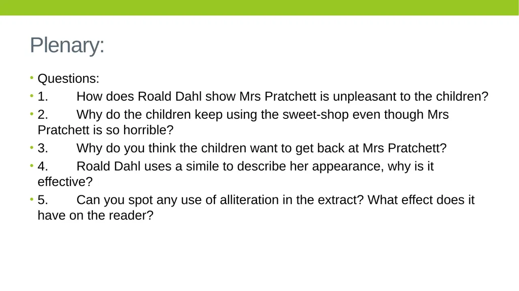 Boy Tales of Childhood by Roald Dahl LO: To - slide 9 of 9