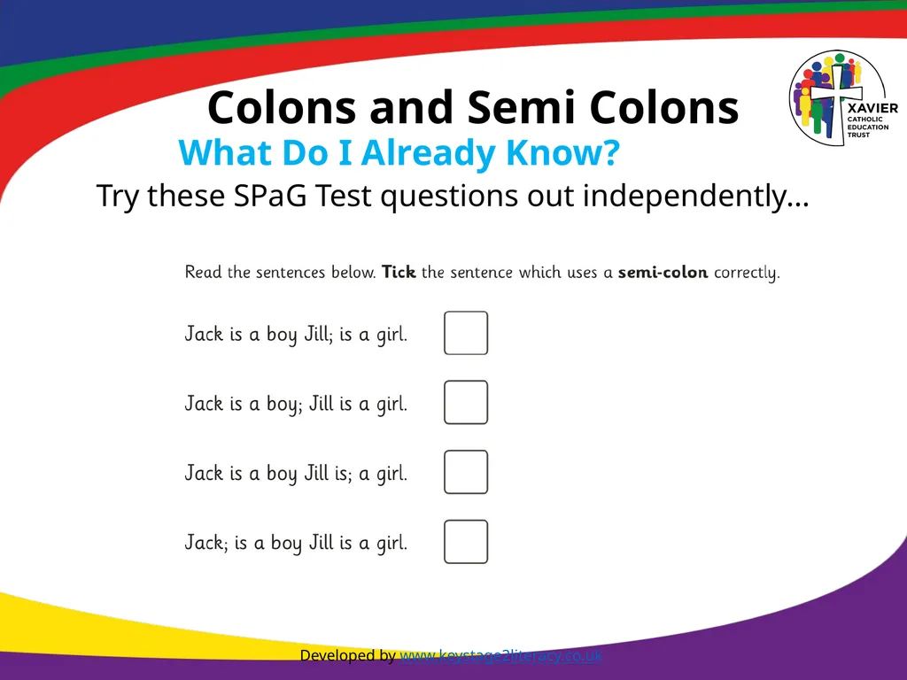 Year 6 SPAG Marking Boundaries NCLO: Using - slide 10 of 12