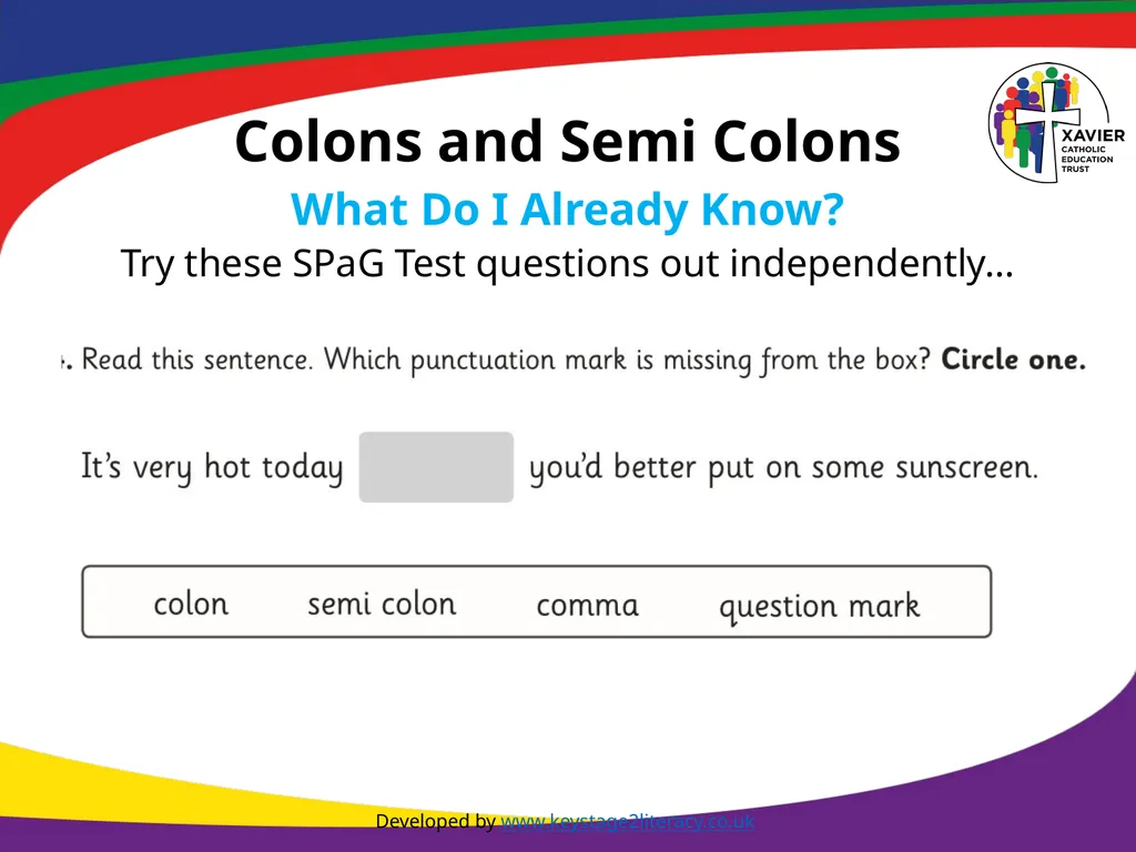 Year 6 SPAG Marking Boundaries NCLO: Using - slide 12 of 12