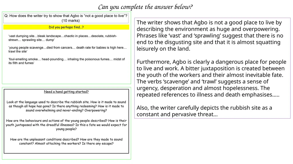 How Practice questions Key points to remember: - slide 22 of 38