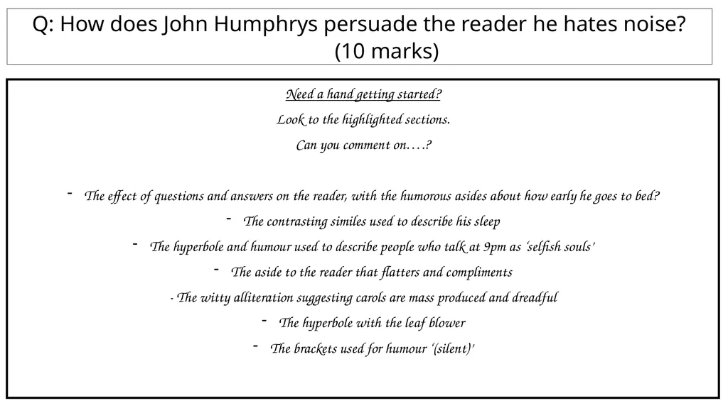How Practice questions Key points to remember: - slide 27 of 38