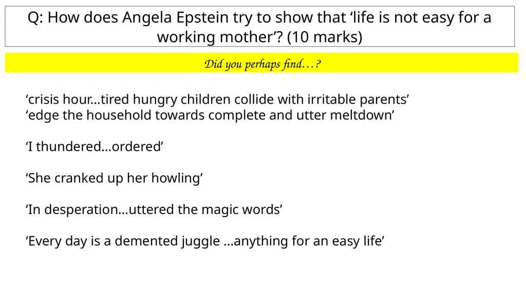 How Practice questions Key points to remember: - slide 34 of 38