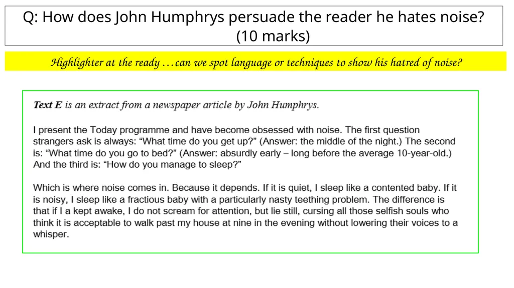 How Practice questions Key points to remember: - slide 25 of 38
