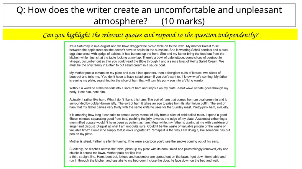 How Practice questions Key points to remember: - slide 37 of 38