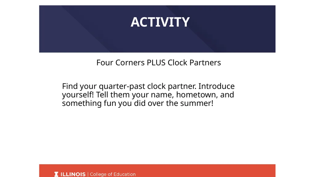Title CI405 ORIENTATION Fall 2021 WELCOME! Come - slide 10 of 19