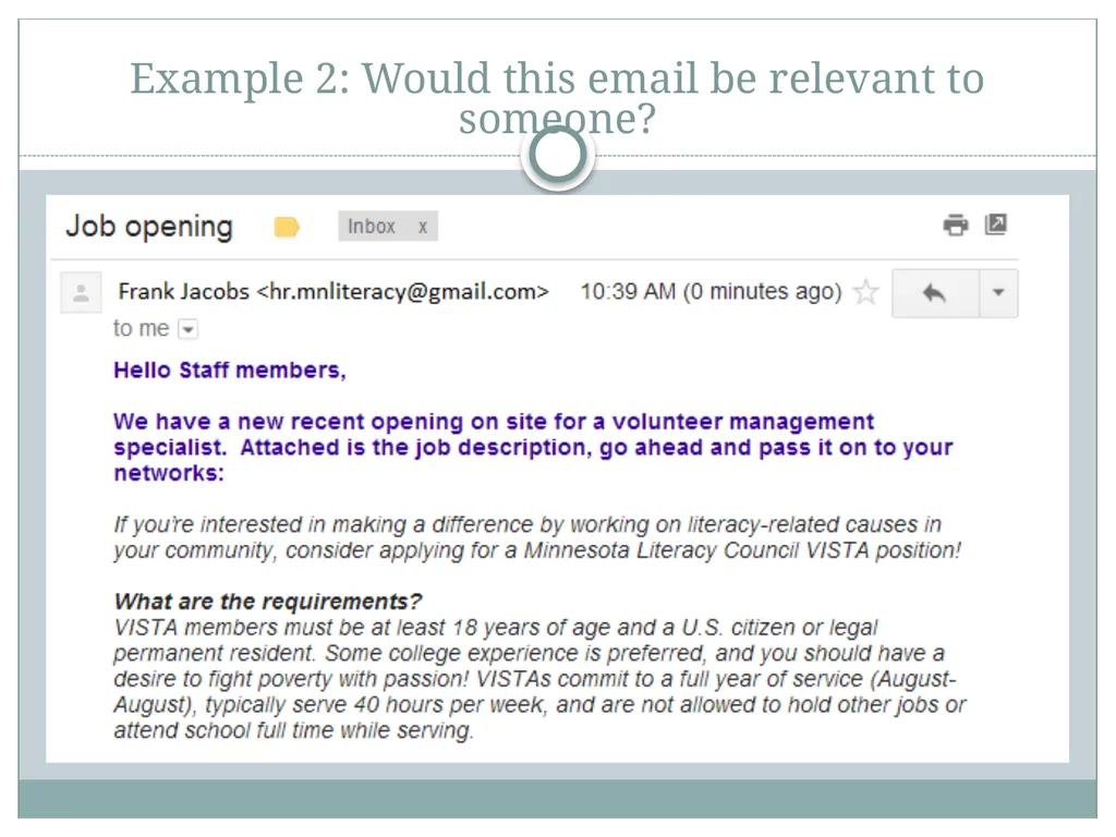 This is a discussion on email etiquette, with a - slide 15 of 17
