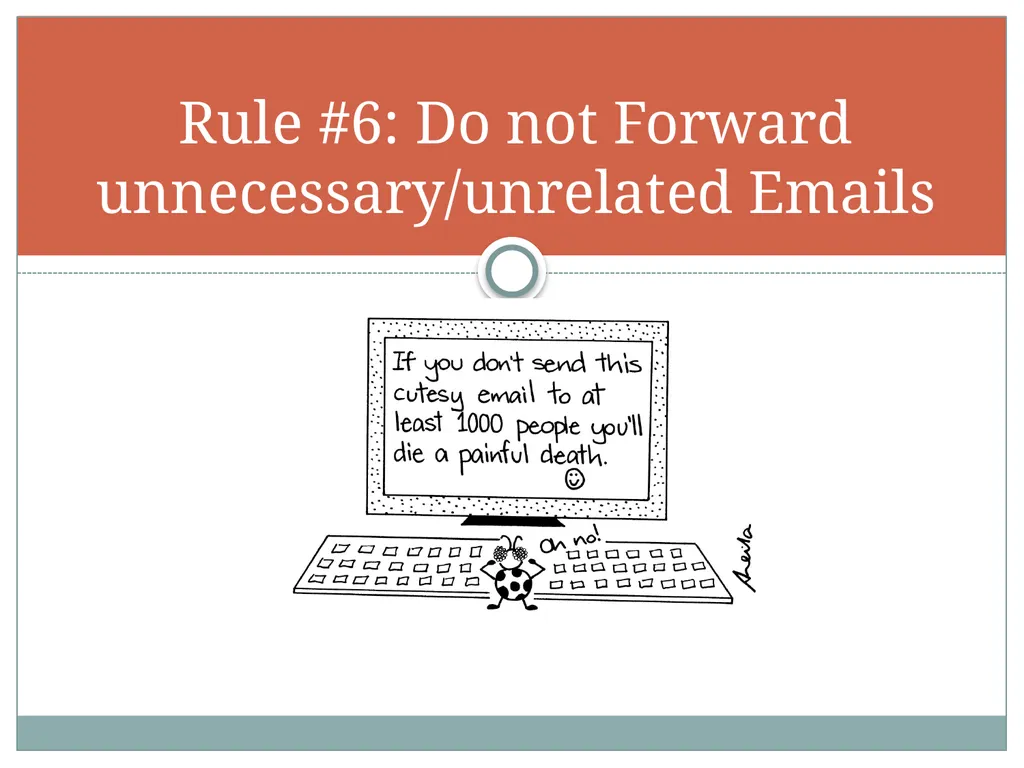 This is a discussion on email etiquette, with a - slide 11 of 17