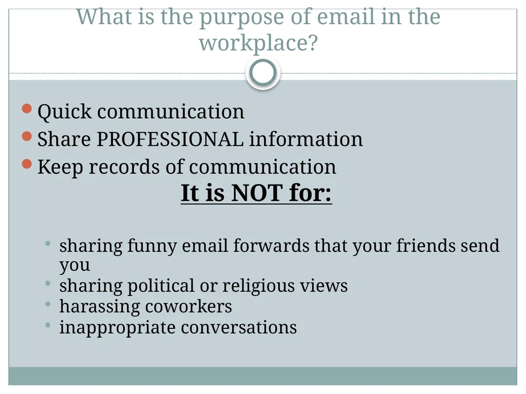This is a discussion on email etiquette, with a - slide 10 of 17