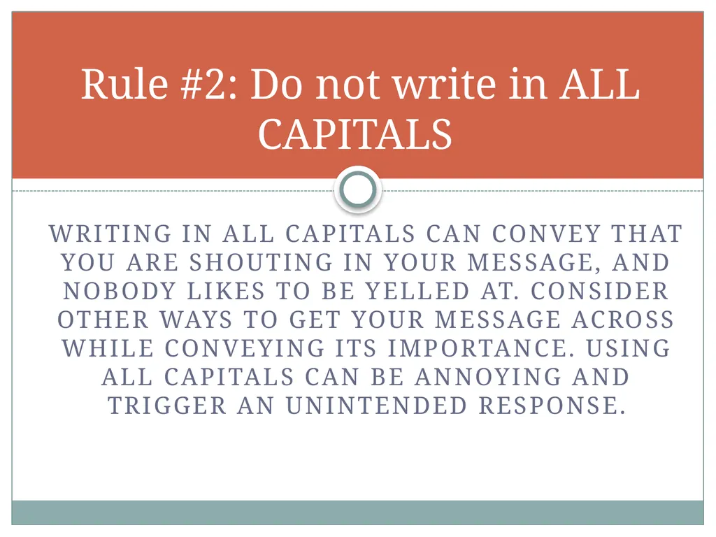 This is a discussion on email etiquette, with a - slide 5 of 17