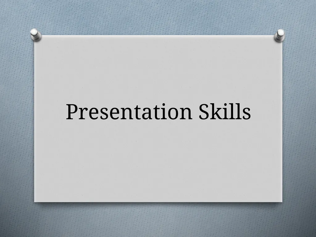 Presentation Skills “After violent death, most - slide 1 of 14