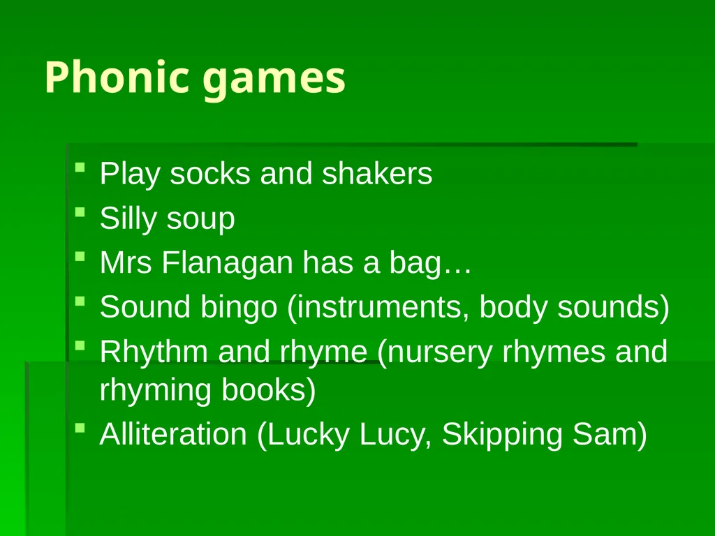 Phun with Phonics! Abbey Nursery Reading Workshop - slide 13 of 16