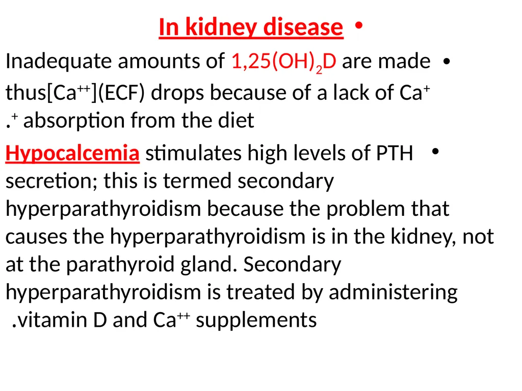 The major function of the parathyroid glands is to - slide 10 of 18
