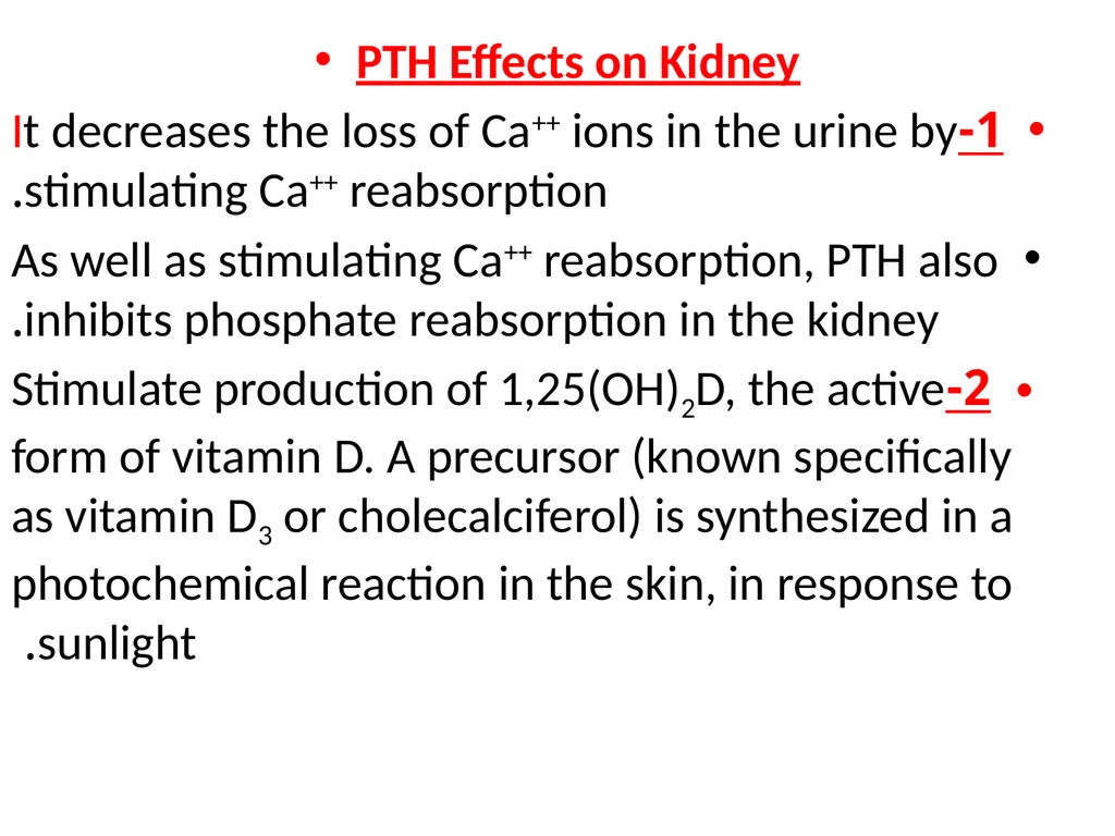 The major function of the parathyroid glands is to - slide 9 of 18