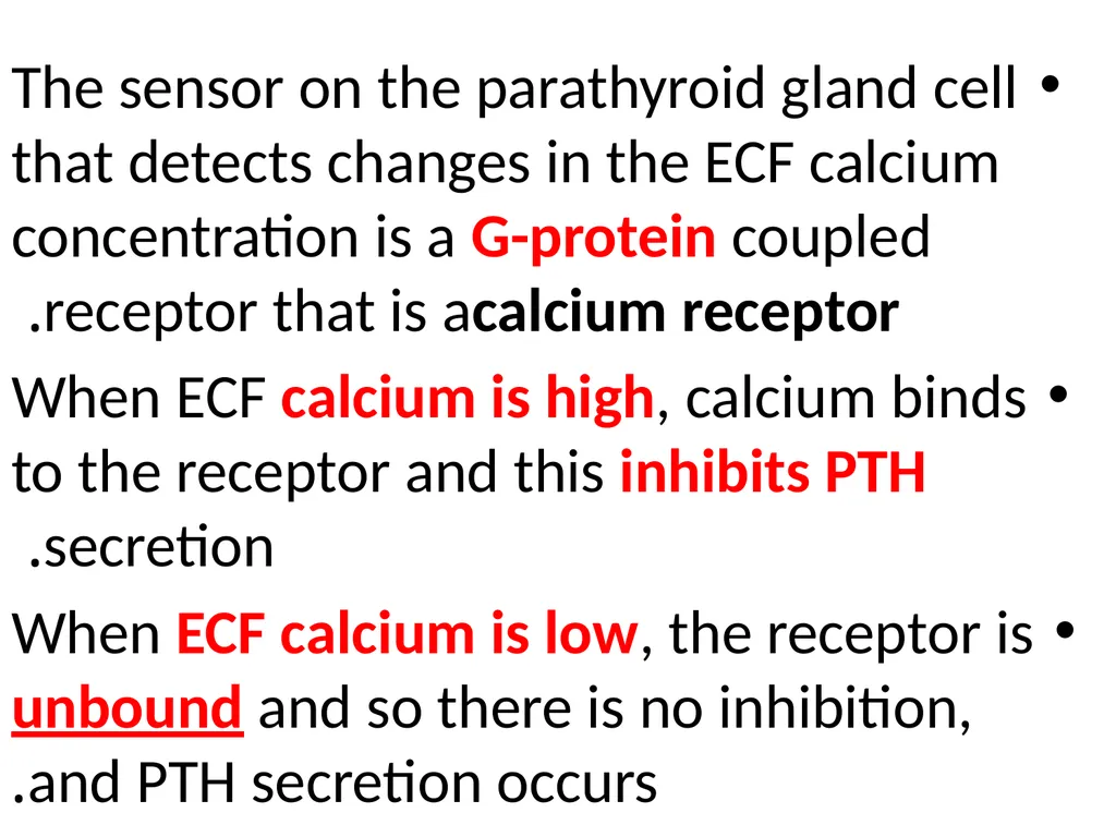 The major function of the parathyroid glands is to - slide 5 of 18