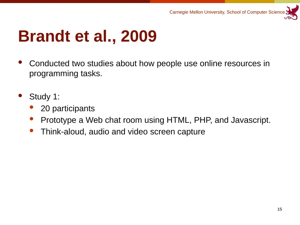 Finding Code to Reuse Kerry Chang Human-Computer - slide 15 of 37