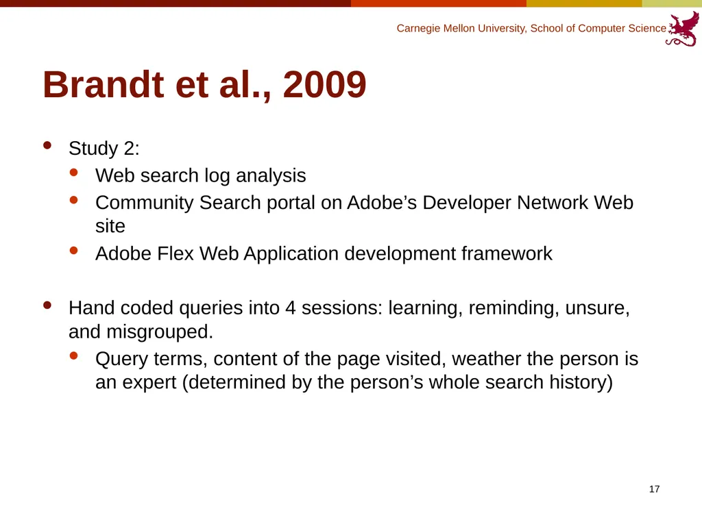 Finding Code to Reuse Kerry Chang Human-Computer - slide 17 of 37