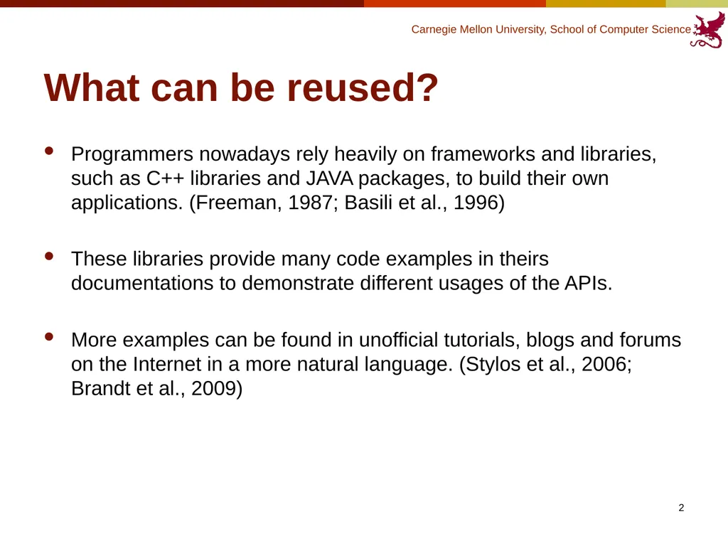 Finding Code to Reuse Kerry Chang Human-Computer - slide 2 of 37