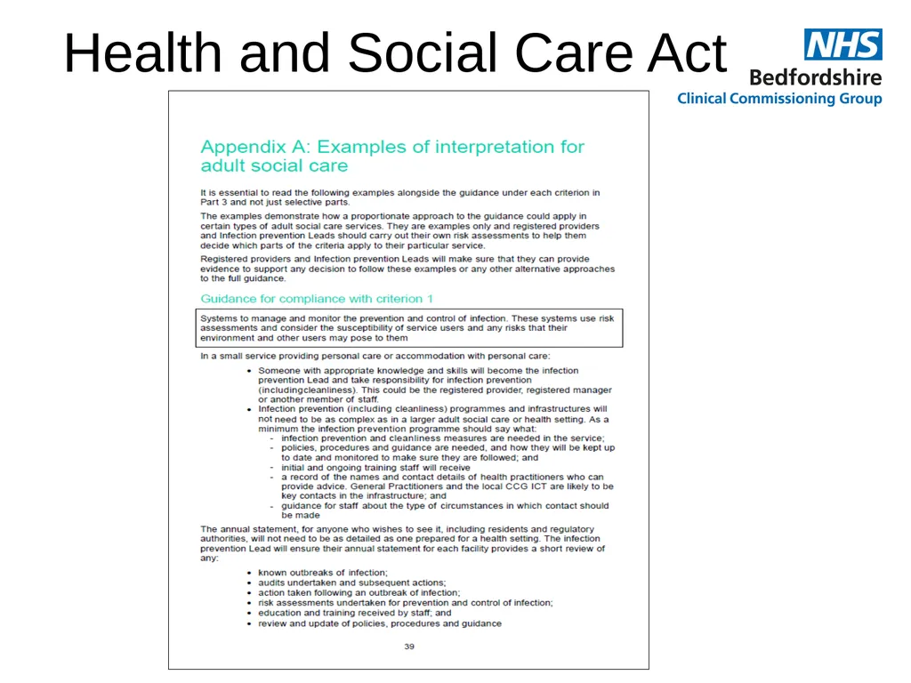 For Care Homes Infection Prevention and Control - slide 13 of 15