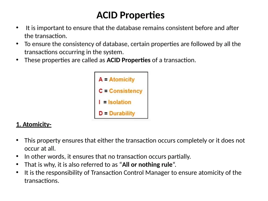 Transactions In DBMS “Transaction is a set of - slide 5 of 38