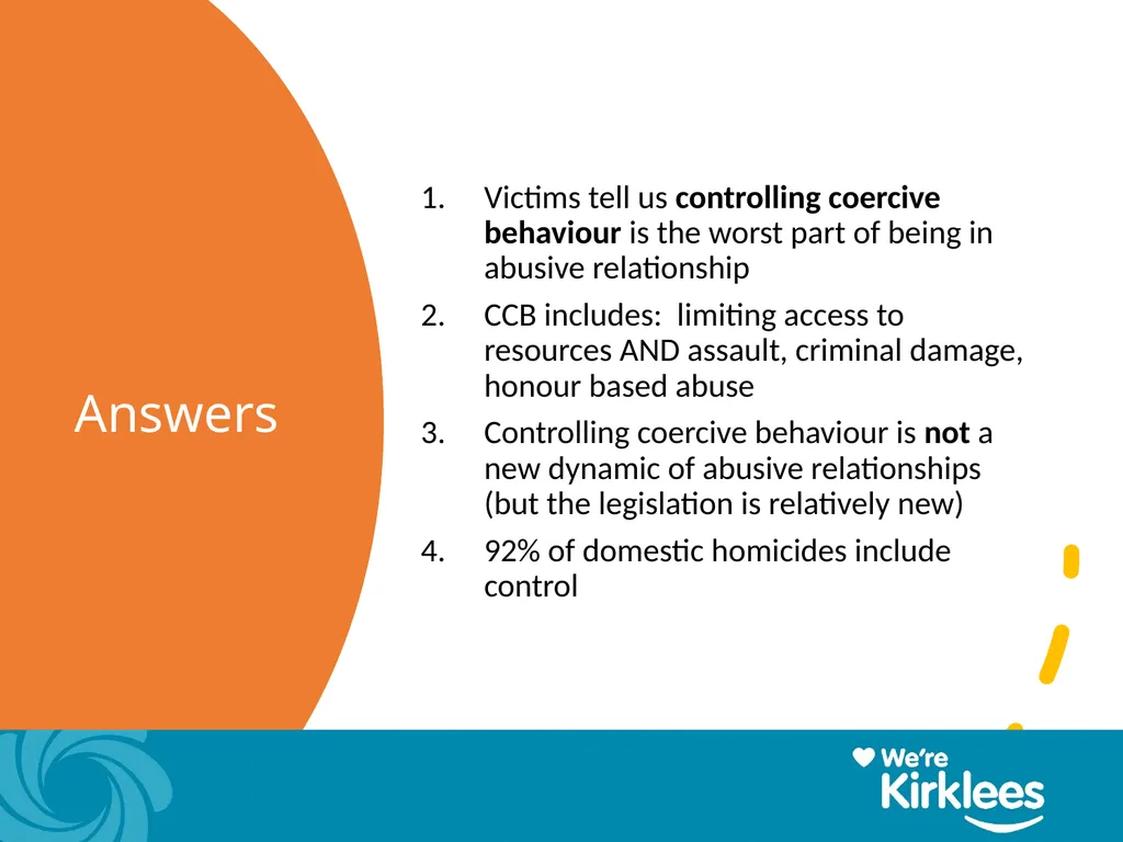 Coercive Controlling Behaviour in an intimate or - slide 6 of 39
