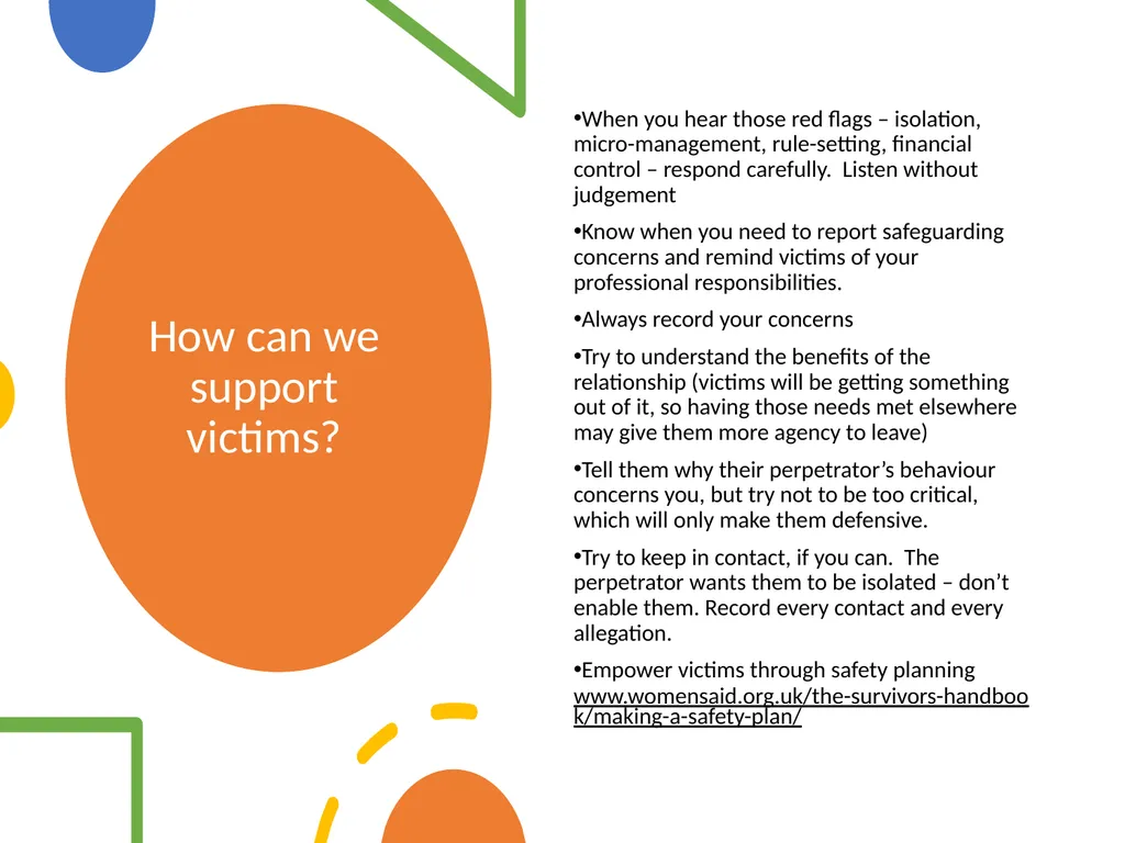Coercive Controlling Behaviour in an intimate or - slide 23 of 39