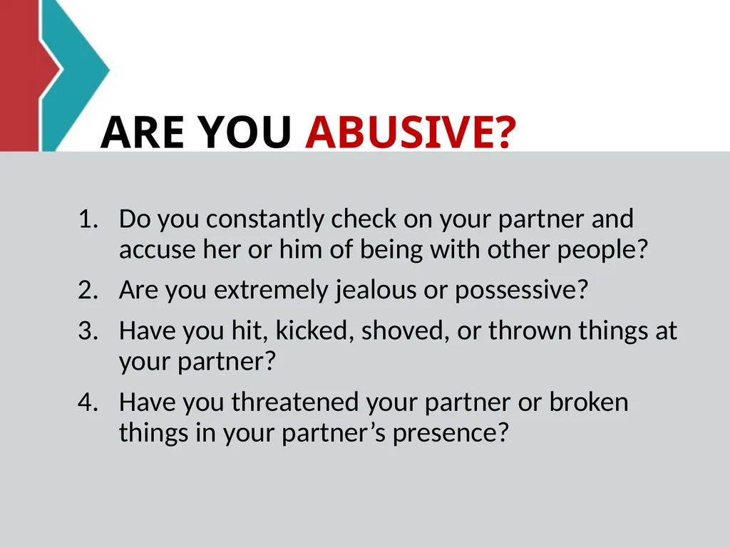 RELATIONSHIP and DATING VIOLENCE GENERAL - slide 18 of 37