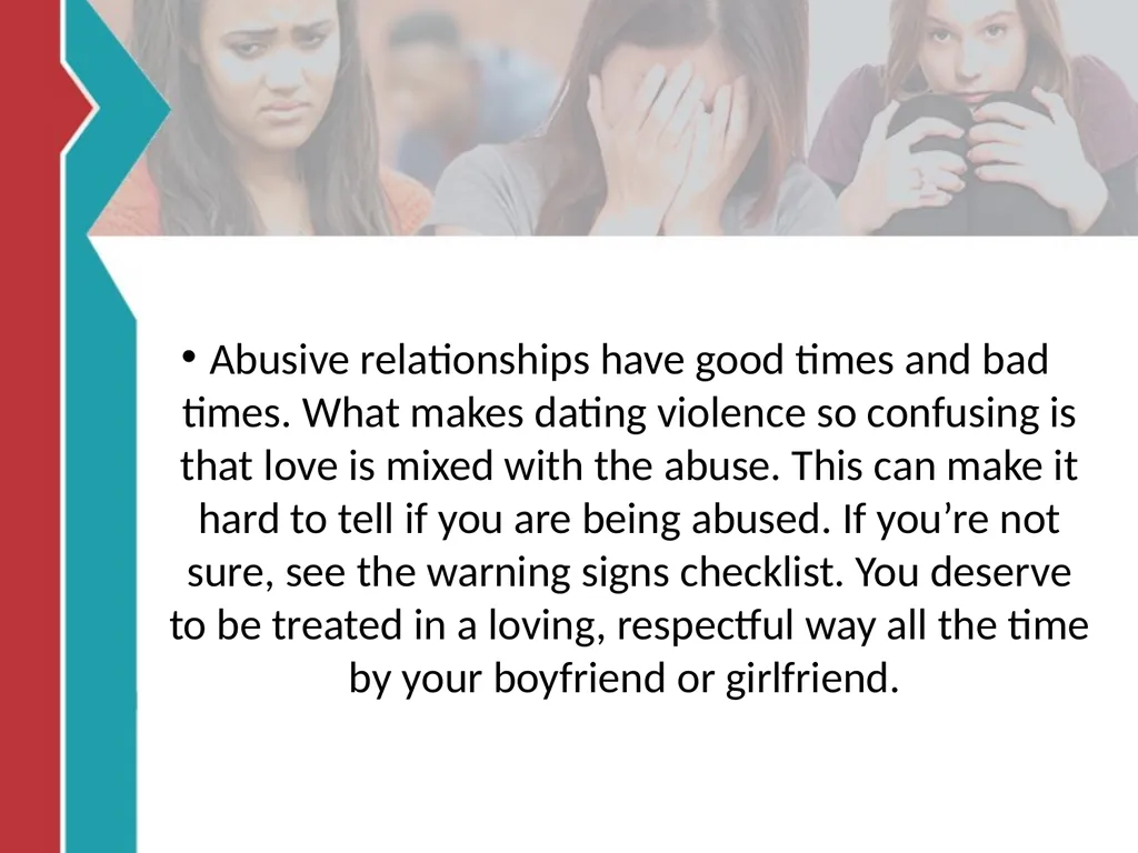 RELATIONSHIP and DATING VIOLENCE GENERAL - slide 13 of 37
