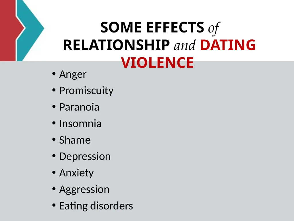 RELATIONSHIP and DATING VIOLENCE GENERAL - slide 6 of 37