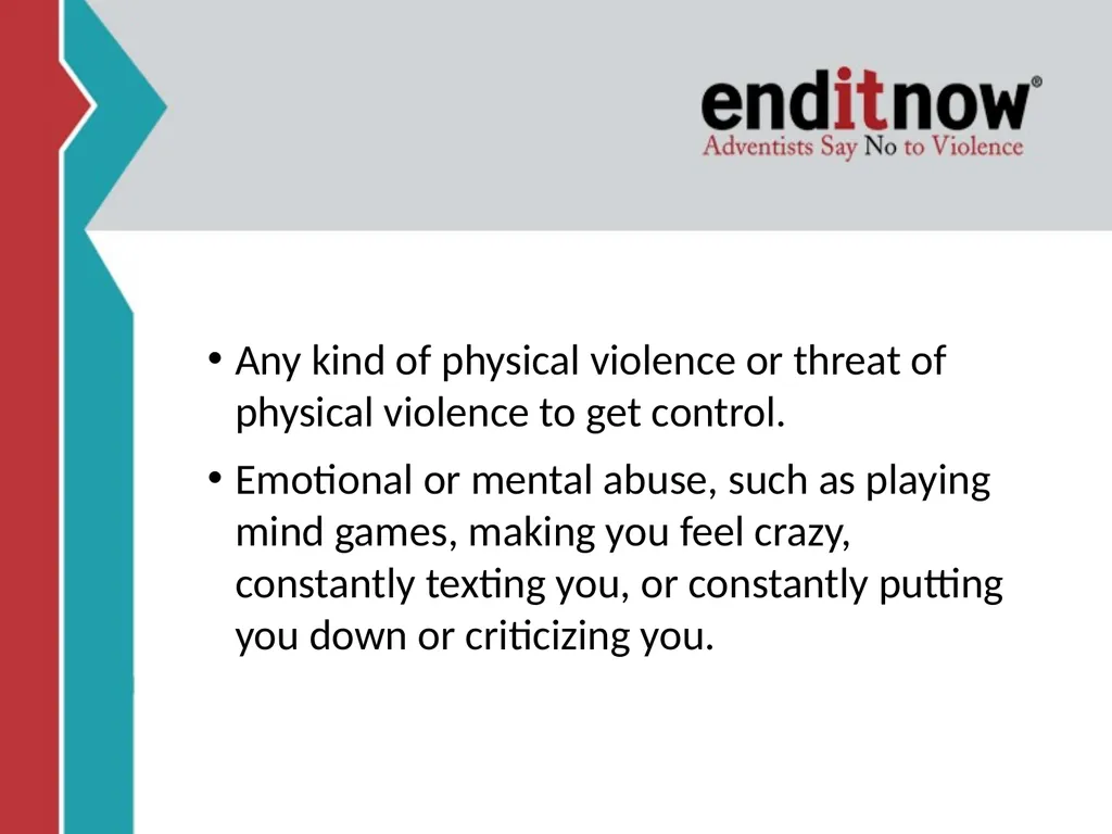 RELATIONSHIP and DATING VIOLENCE GENERAL - slide 3 of 37
