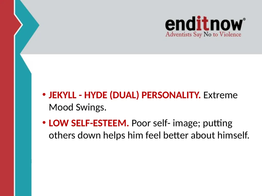 RELATIONSHIP and DATING VIOLENCE GENERAL - slide 34 of 37