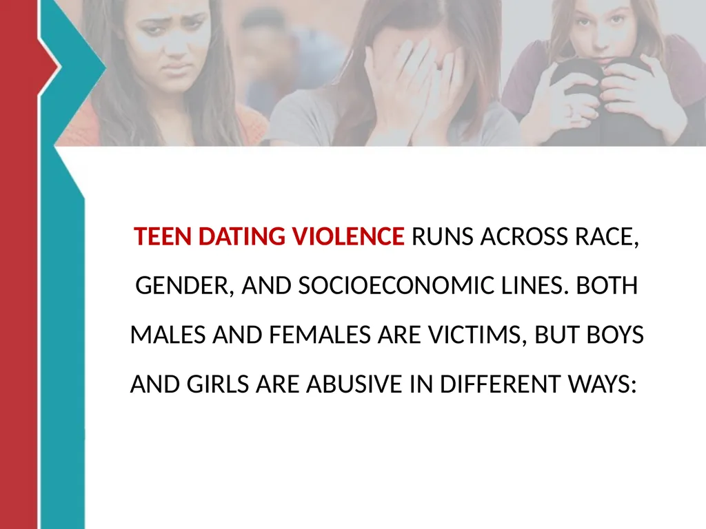 RELATIONSHIP and DATING VIOLENCE GENERAL - slide 9 of 37