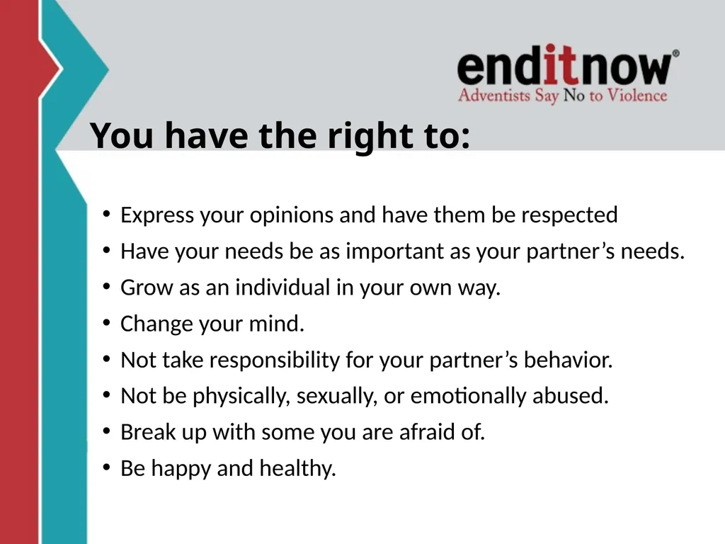 RELATIONSHIP and DATING VIOLENCE GENERAL - slide 36 of 37