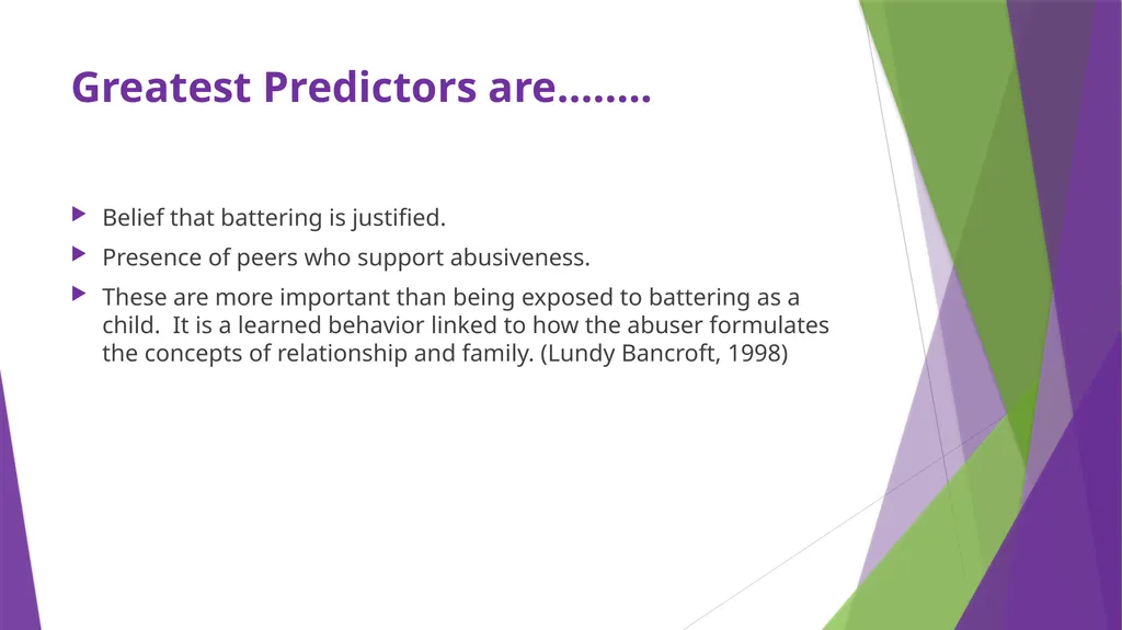 Intimate Partner Violence: Understanding the - slide 10 of 29