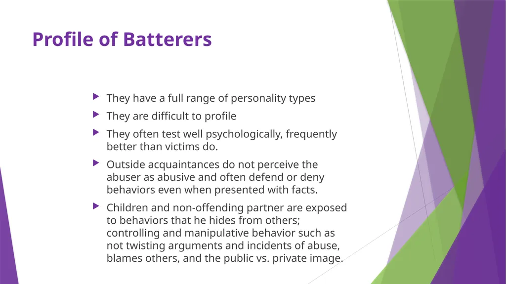 Intimate Partner Violence: Understanding the - slide 8 of 29