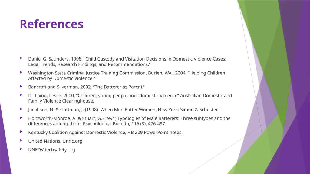 Intimate Partner Violence: Understanding the - slide 28 of 29