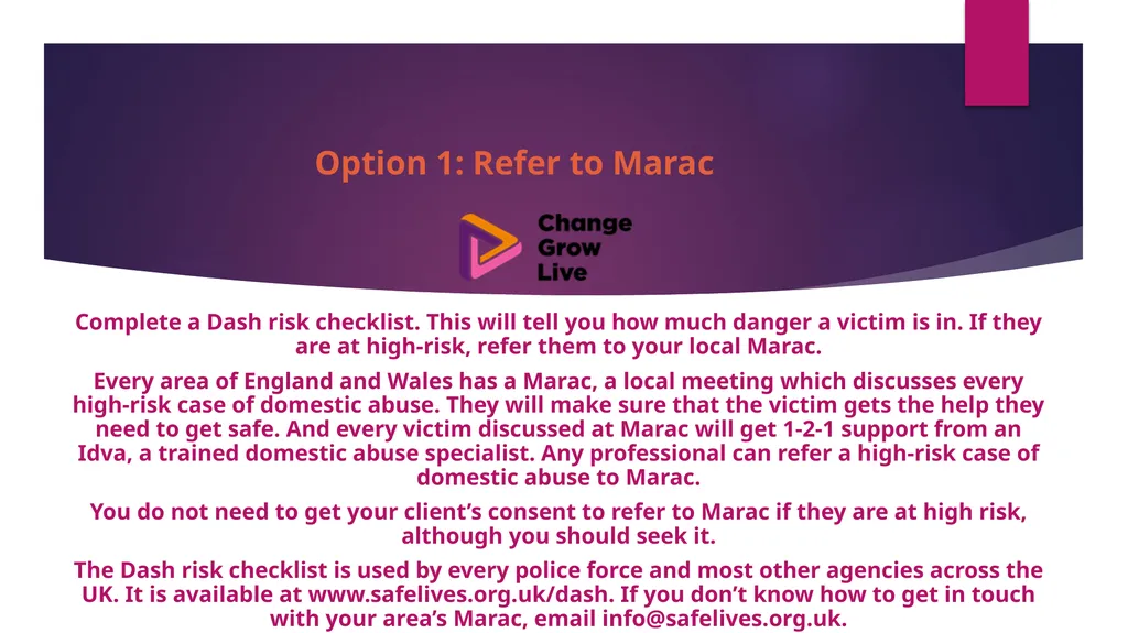 DOMESTIC ABUSE – YOU ARE NOT ALONE !!!!! Domestic - slide 19 of 35