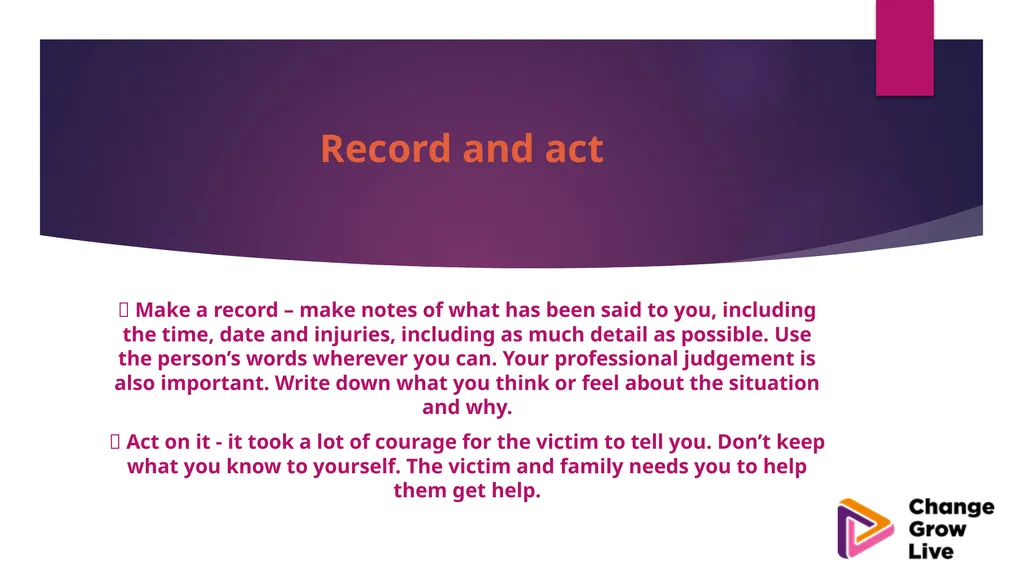 DOMESTIC ABUSE – YOU ARE NOT ALONE !!!!! Domestic - slide 35 of 35