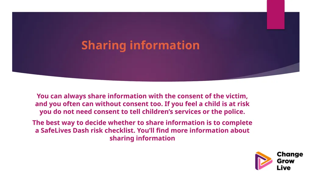 DOMESTIC ABUSE – YOU ARE NOT ALONE !!!!! Domestic - slide 23 of 35