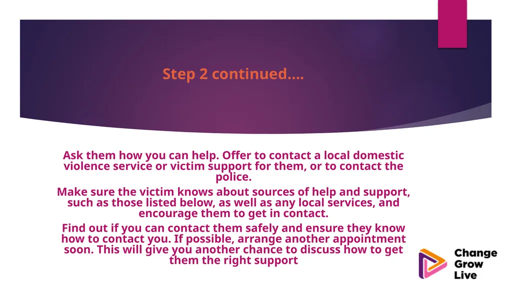 DOMESTIC ABUSE – YOU ARE NOT ALONE !!!!! Domestic - slide 12 of 35