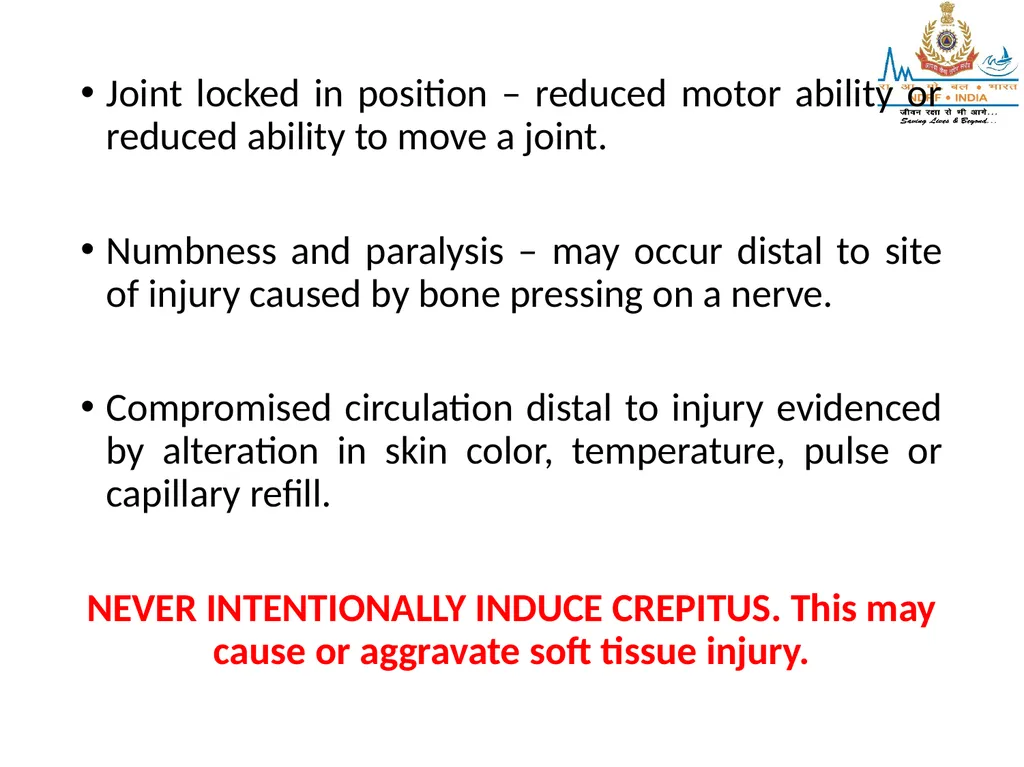 MUSCULOSKELETAL INJURIES LESSON -20 BY JITENDER - slide 12 of 58