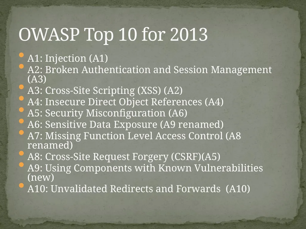 Web Application Secure Coding Do not try any of - slide 8 of 45