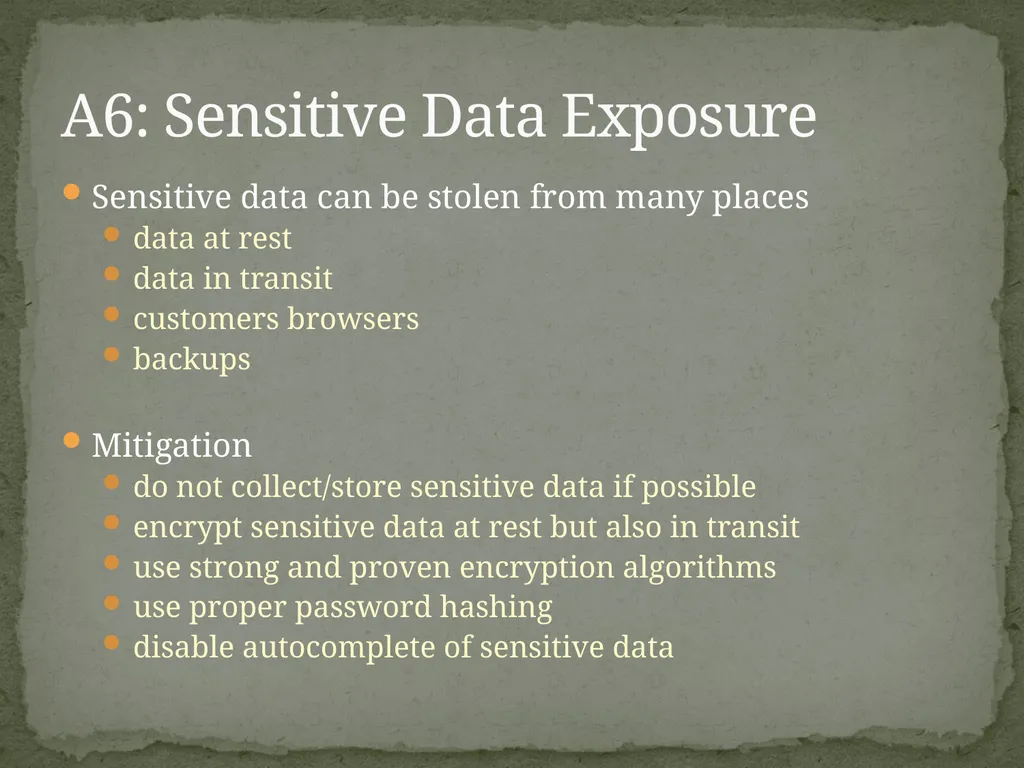 Web Application Secure Coding Do not try any of - slide 26 of 45