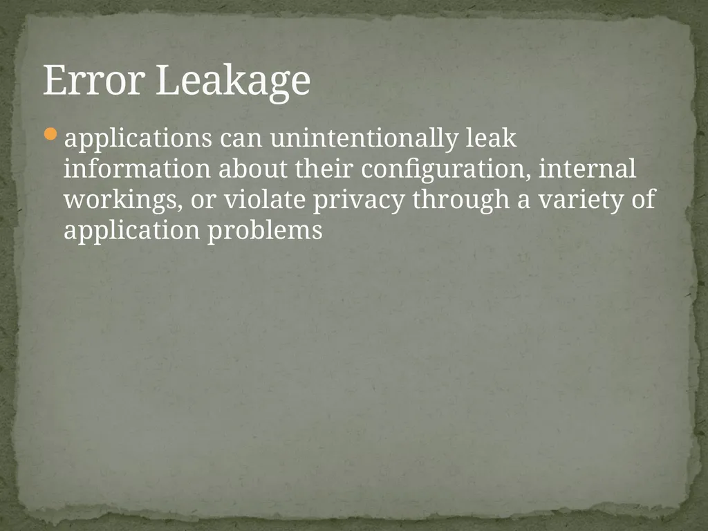 Web Application Secure Coding Do not try any of - slide 33 of 45